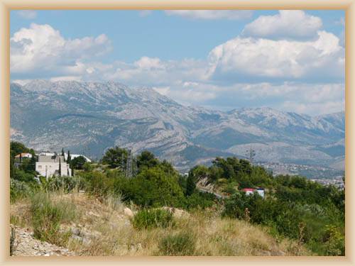 Split and mountains Mosor