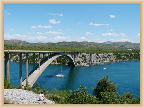 Bridge accross river Krka by �ibenik