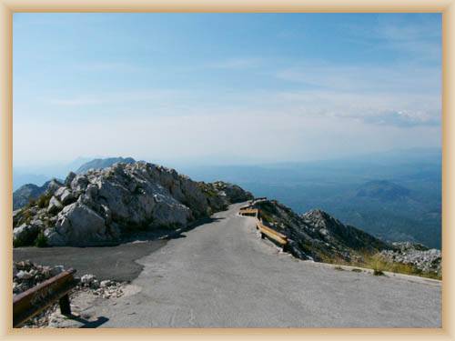 Mountain Sveti Jure - Road from the top