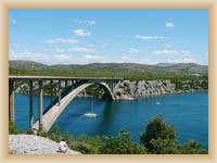 Bridge accross river Krka by Šibenik