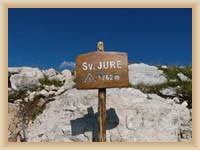 The top of mountain Sveti Jure